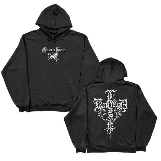 Horse Cross Hoodie Black